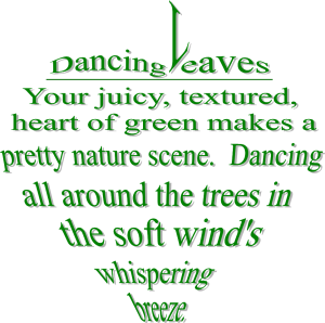 dancing leaves