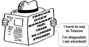 Tescos goes bananas Headline picture