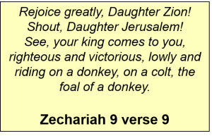 Zechariah 9 verse 9